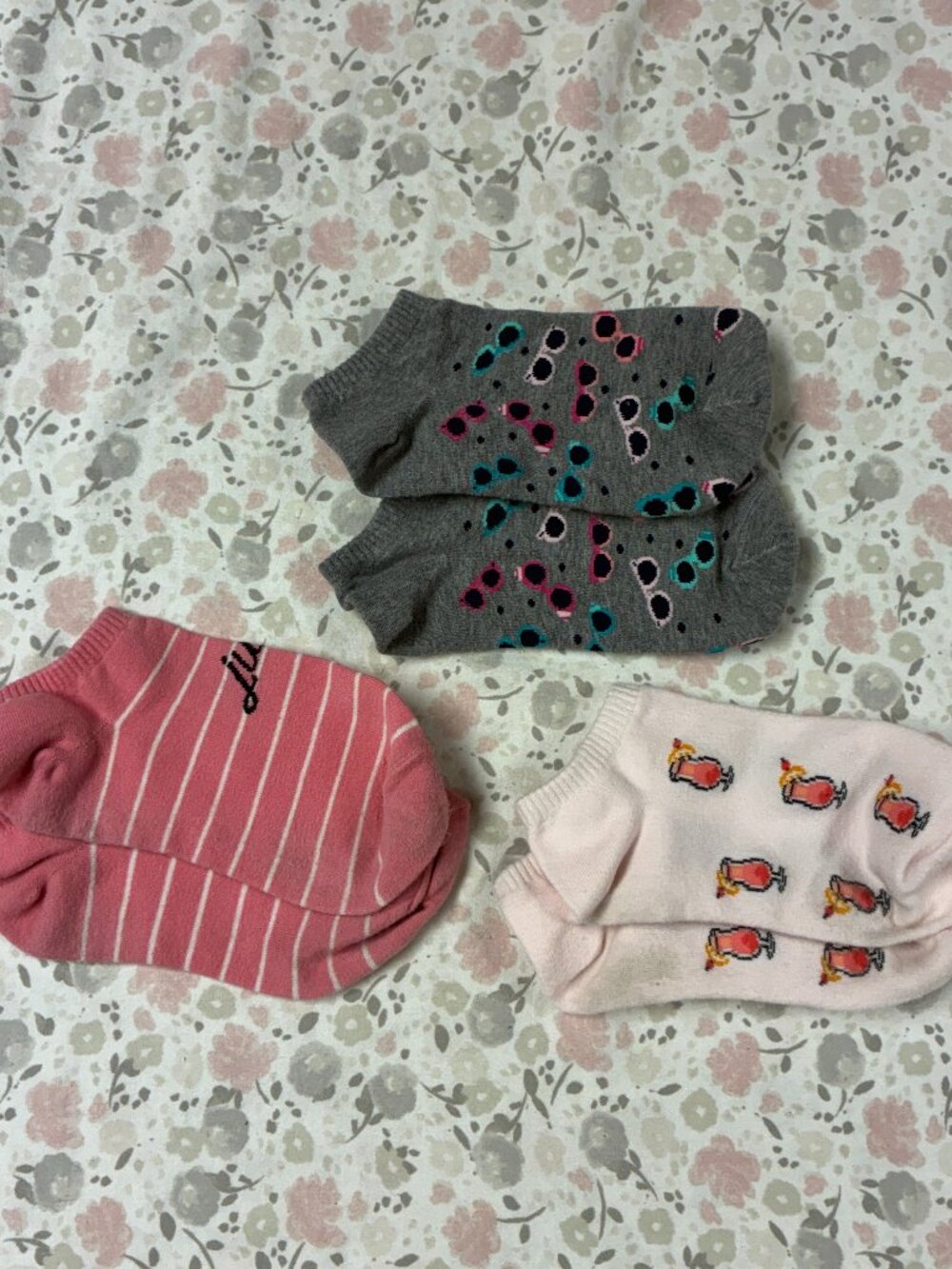 Set of 3 Pairs of Socks - Women's - Lightly used - Fun Patterns